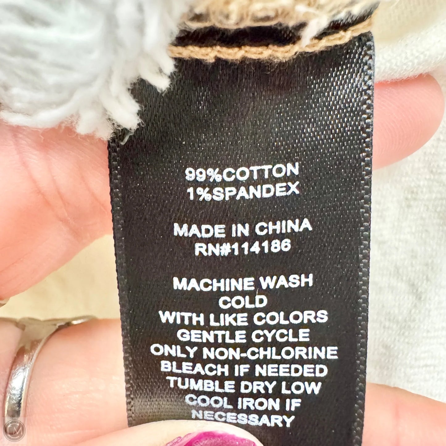 Jacket Designer By Frye In White Denim, Size: Xl