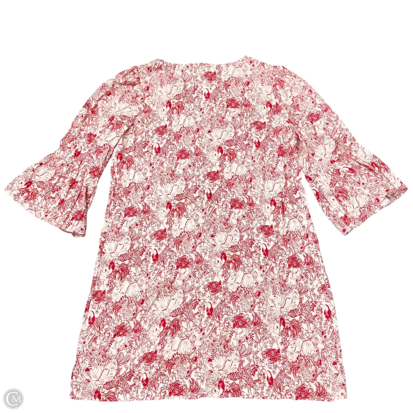Tunic Designer By Lilly Pulitzer In Pink & White, Size: L