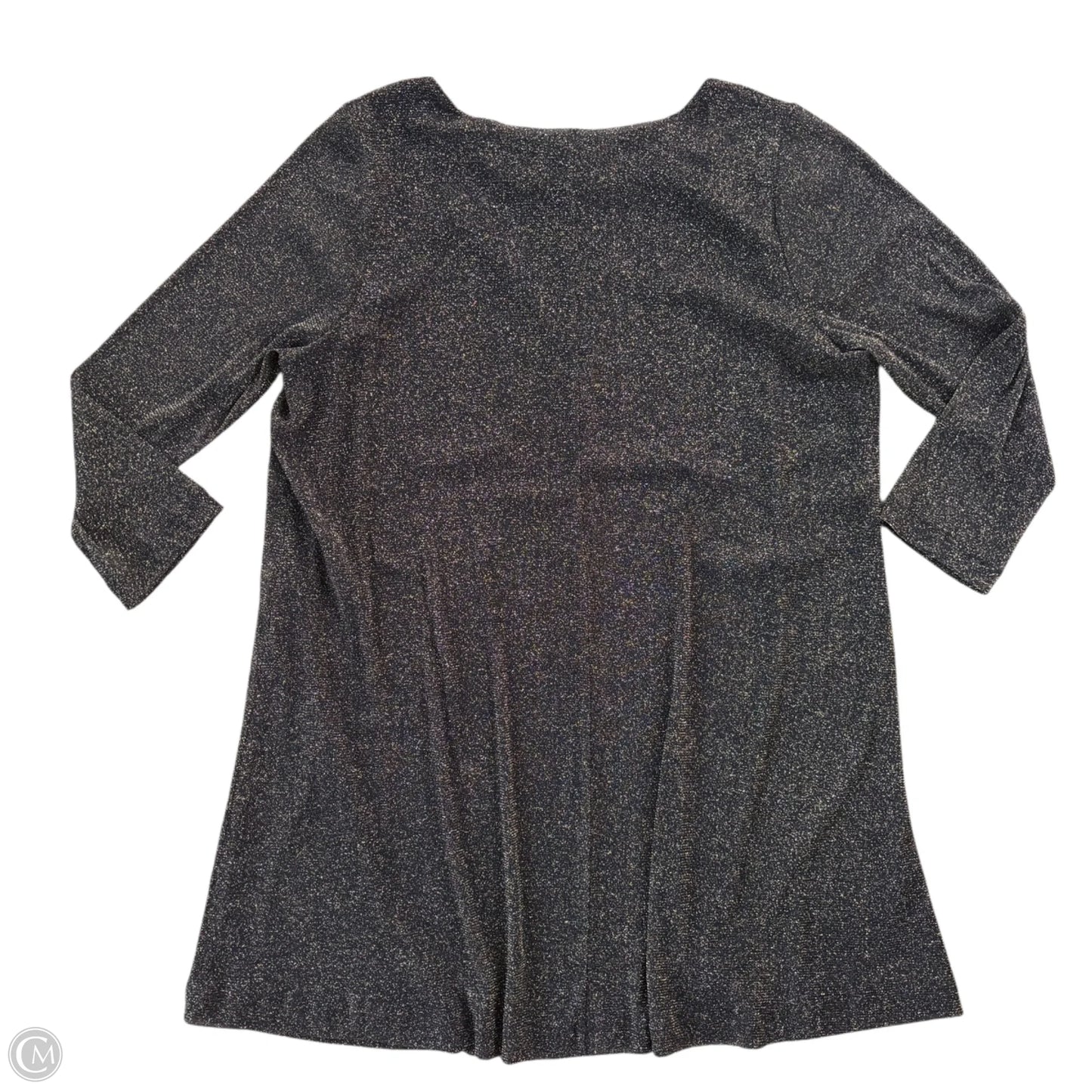 Tunic Designer By Lilly Pulitzer In Black & Gold, Size: Xxl