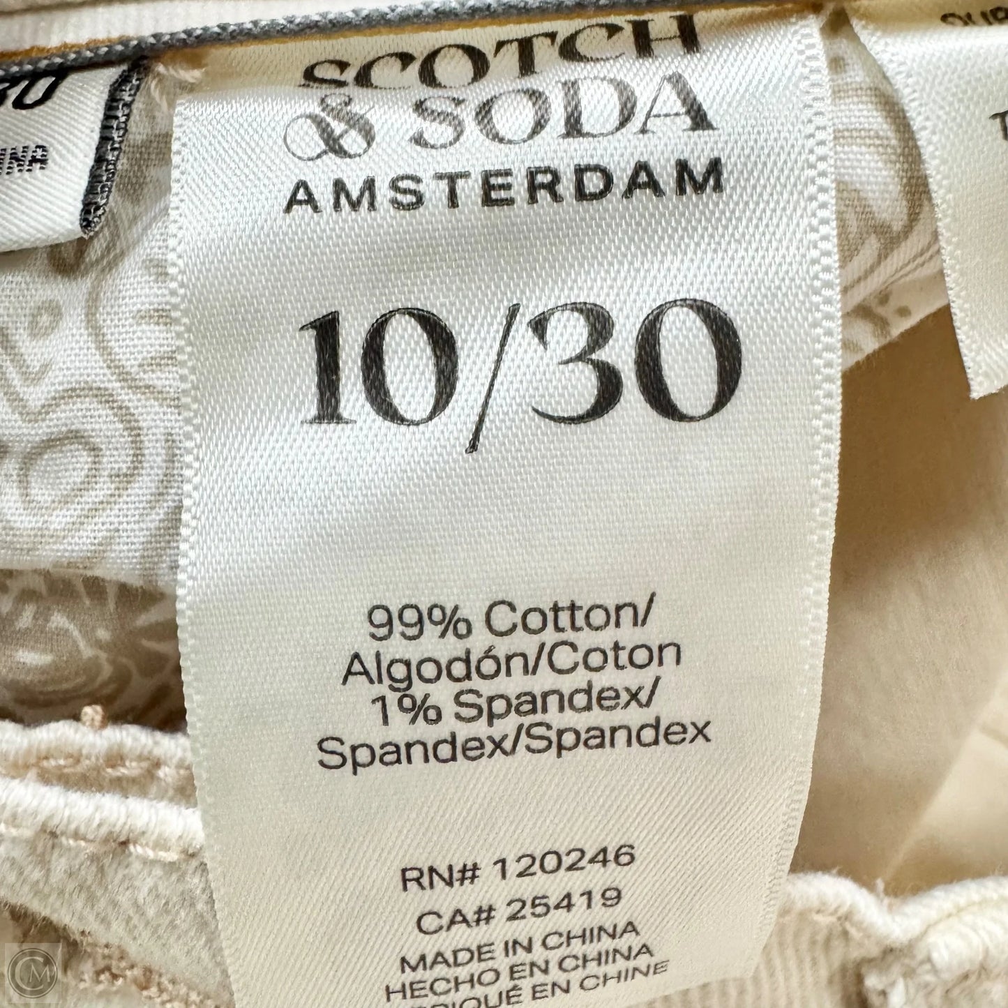 Pants Wide Leg By Scotch & Soda In Beige, Size: 10