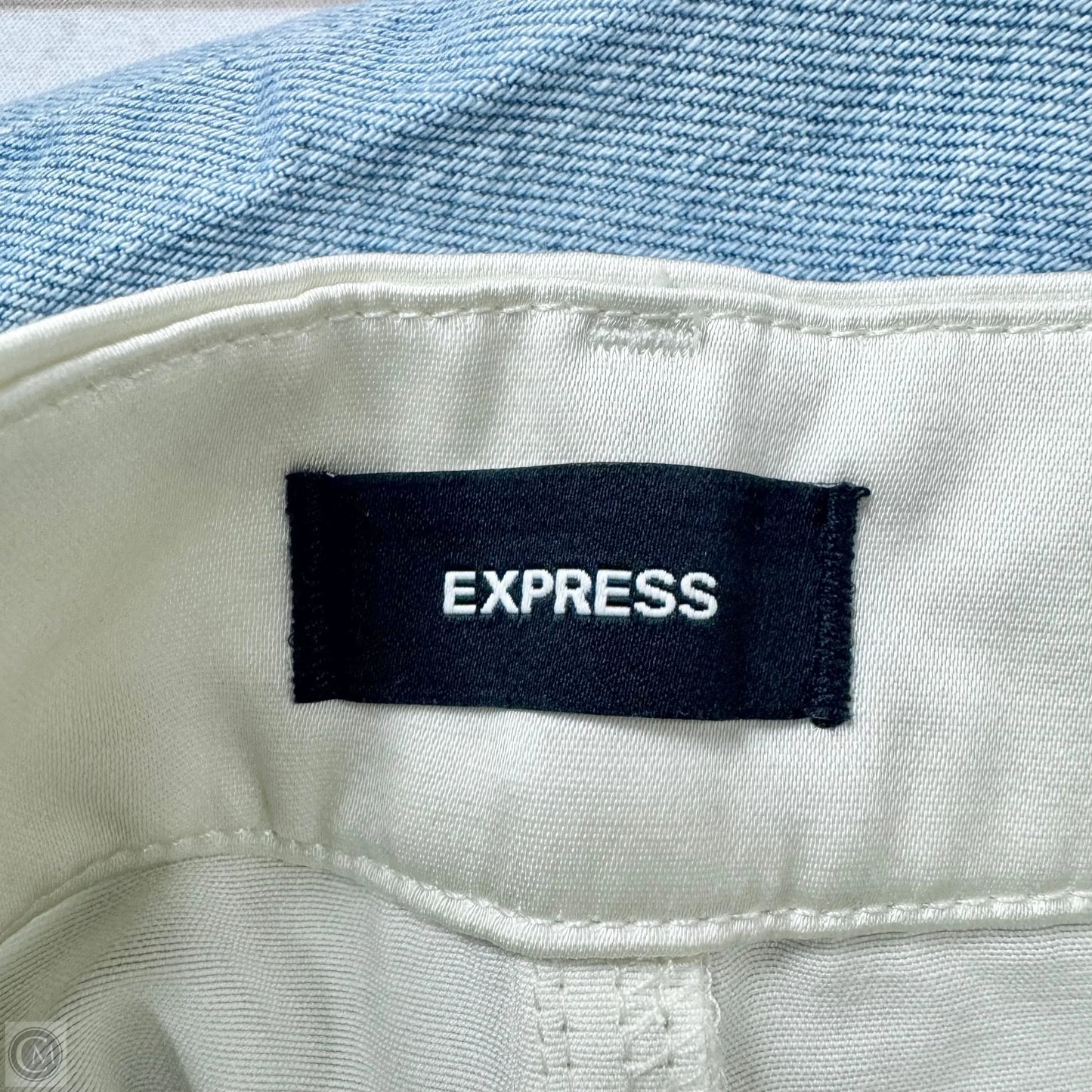 Jeans Straight By Express In Blue Denim, Size: 6