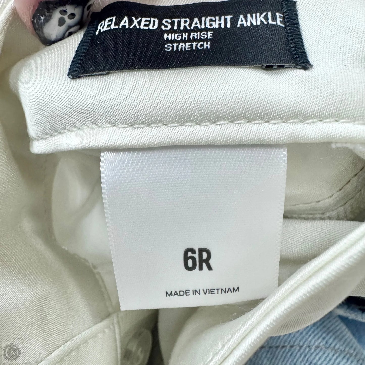 Jeans Straight By Express In Blue Denim, Size: 6