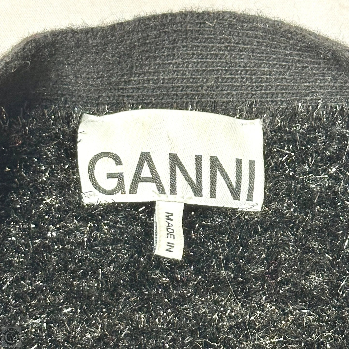 Sweater Cardigan By Ganni In Black, Size: M