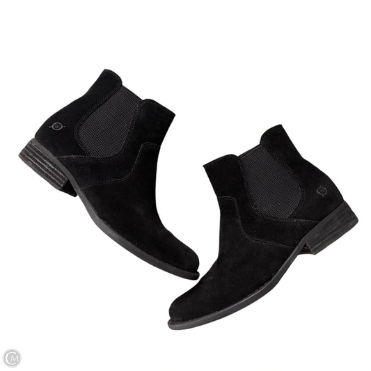 Boots Leather By Born In Black, Size: 8