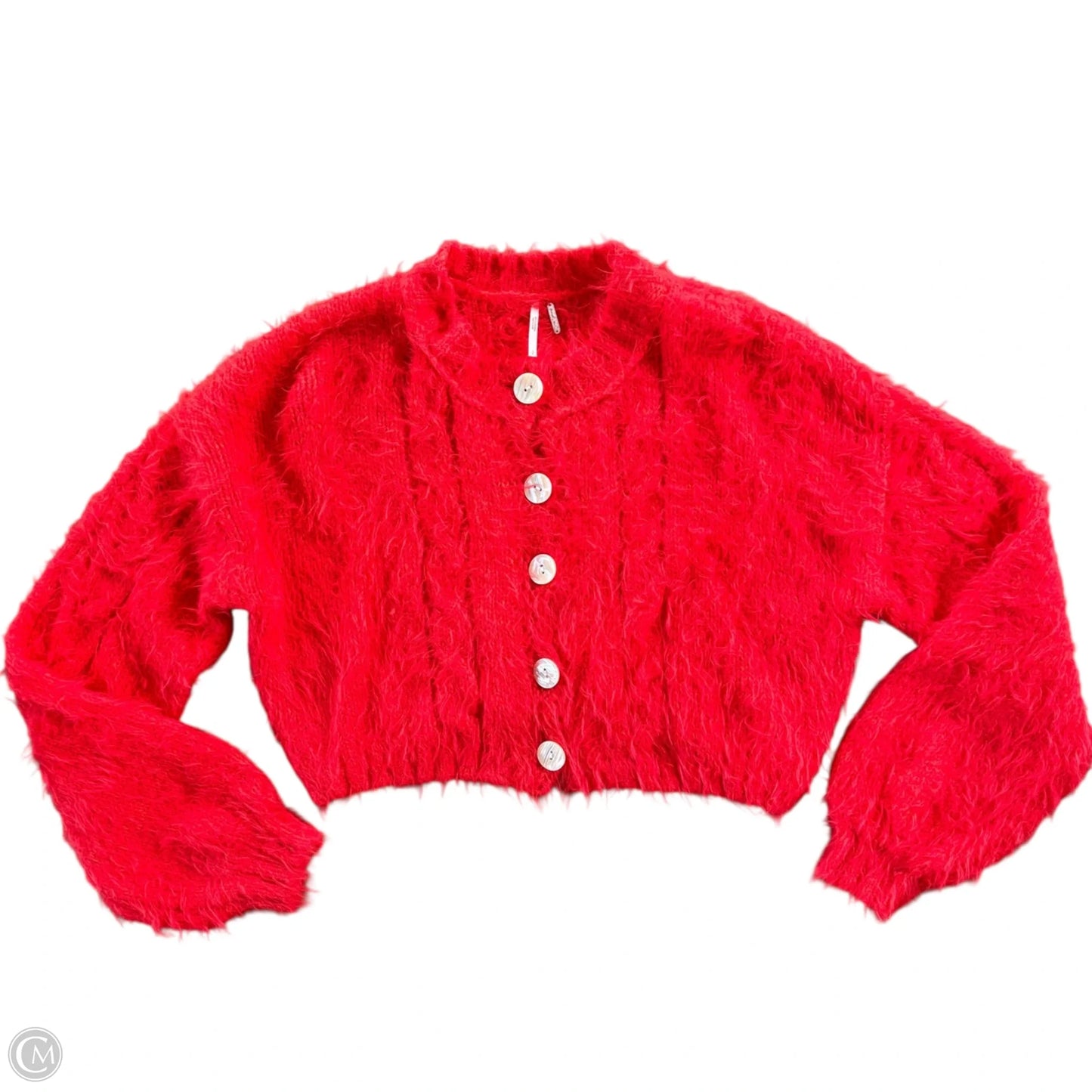 Sweater Cardigan By Free People In Red, Size: S