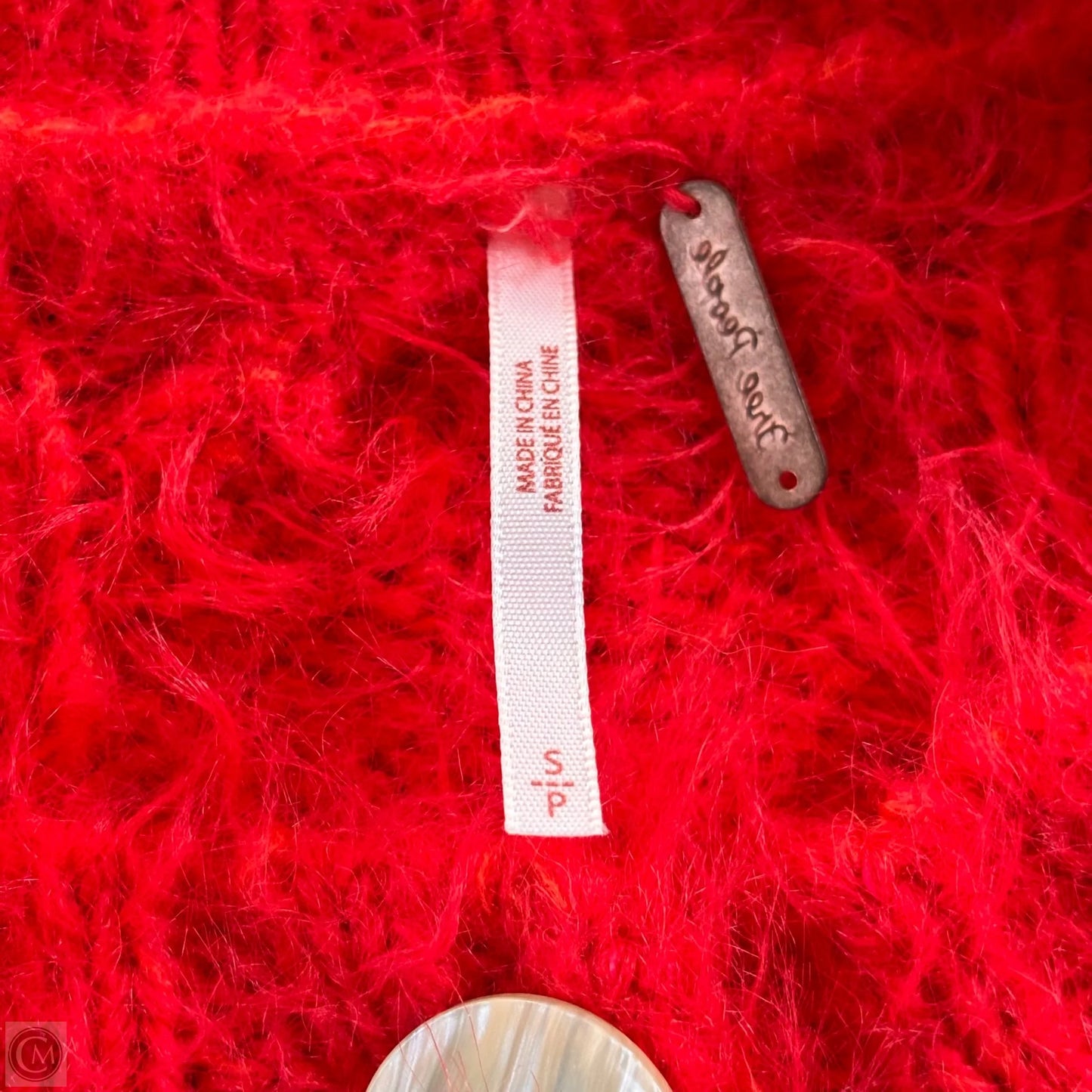 Sweater Cardigan By Free People In Red, Size: S