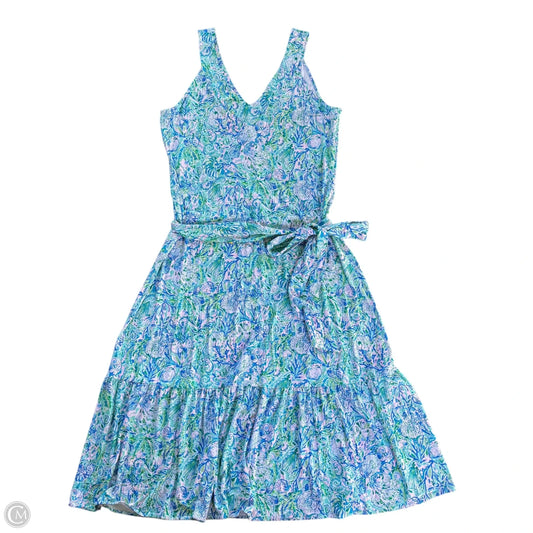 Dress Designer By Lilly Pulitzer In Blue & Green, Size: Xl
