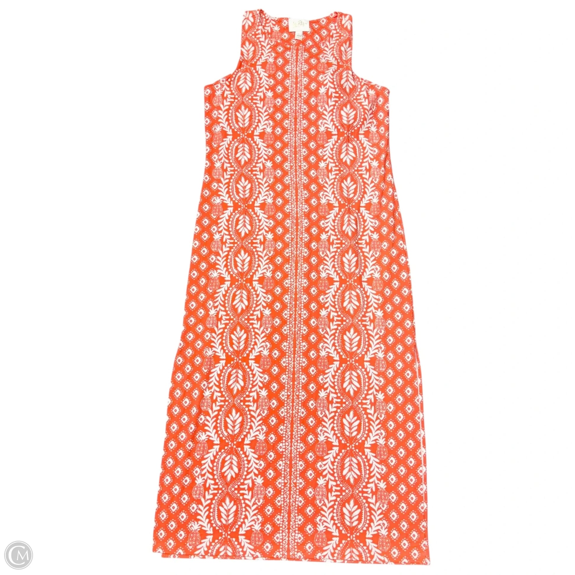 Dress Designer By Lilly Pulitzer In Orange & White, Size: Xl Clothes Mentor Springfield PA #217 Dress Designer By Lilly Pulitzer In Orange & White, Size: Xl Clothes Mentor Springfield PA #217