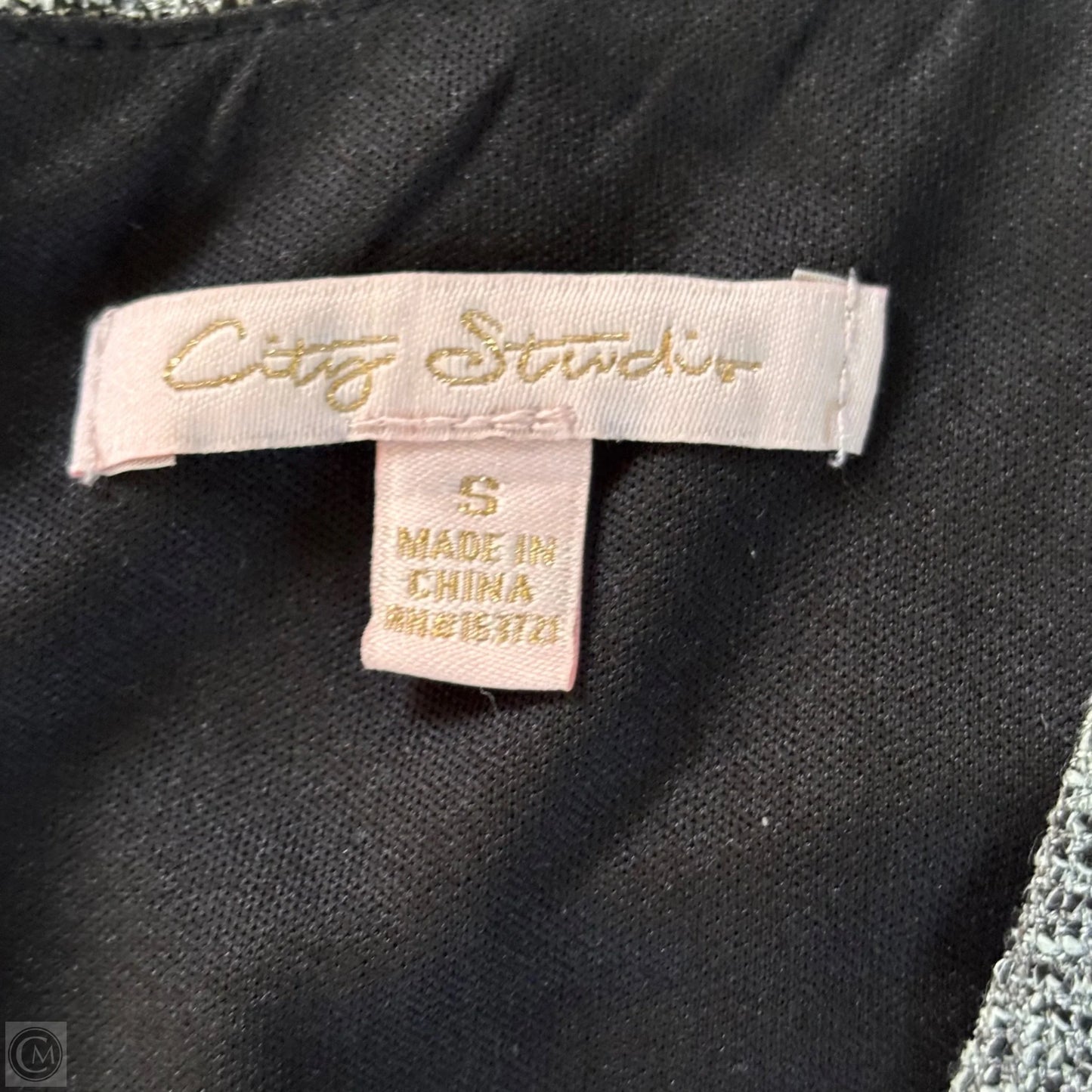 Dress Casual Short By City Studio In Grey, Size: S