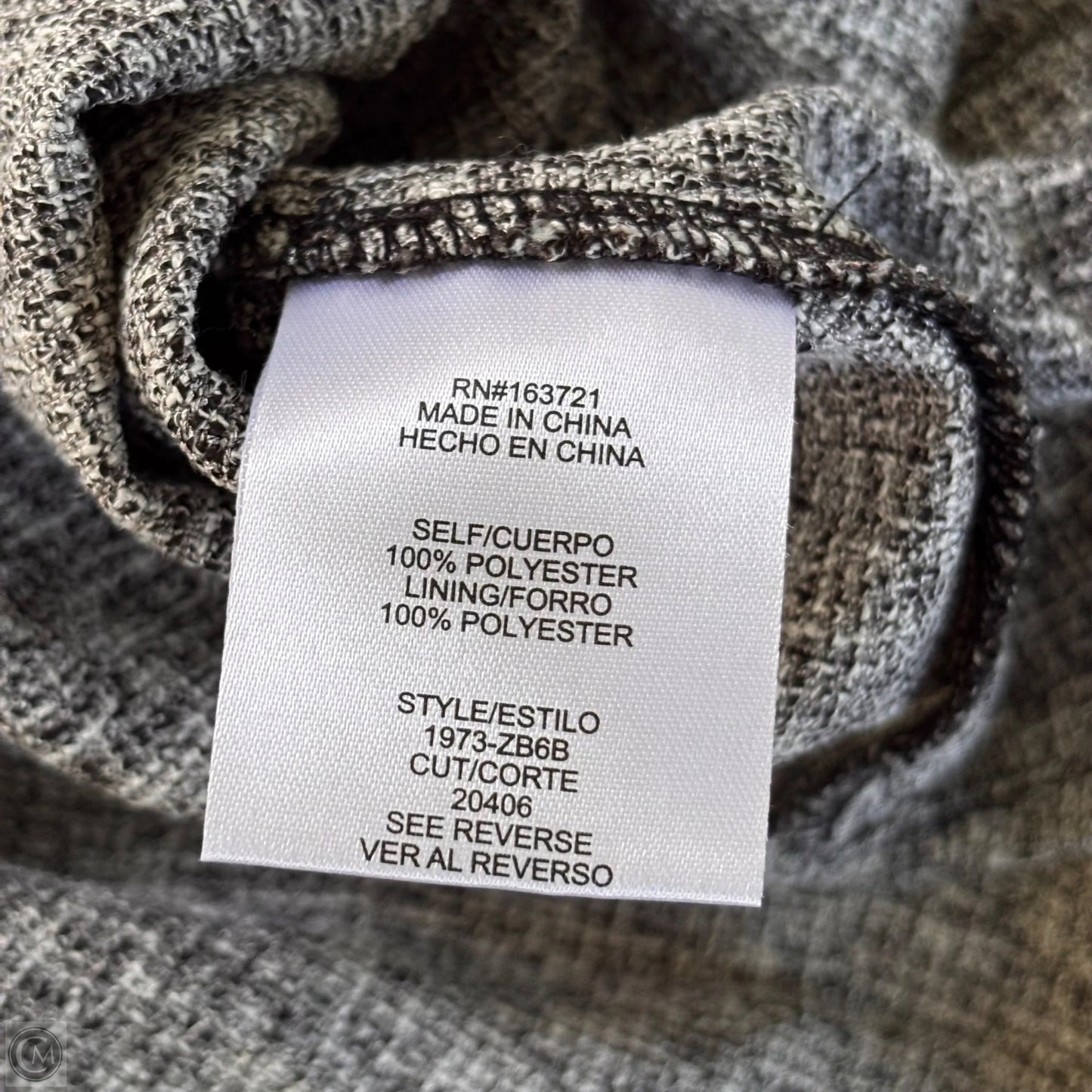 Dress Casual Short By City Studio In Grey, Size: S