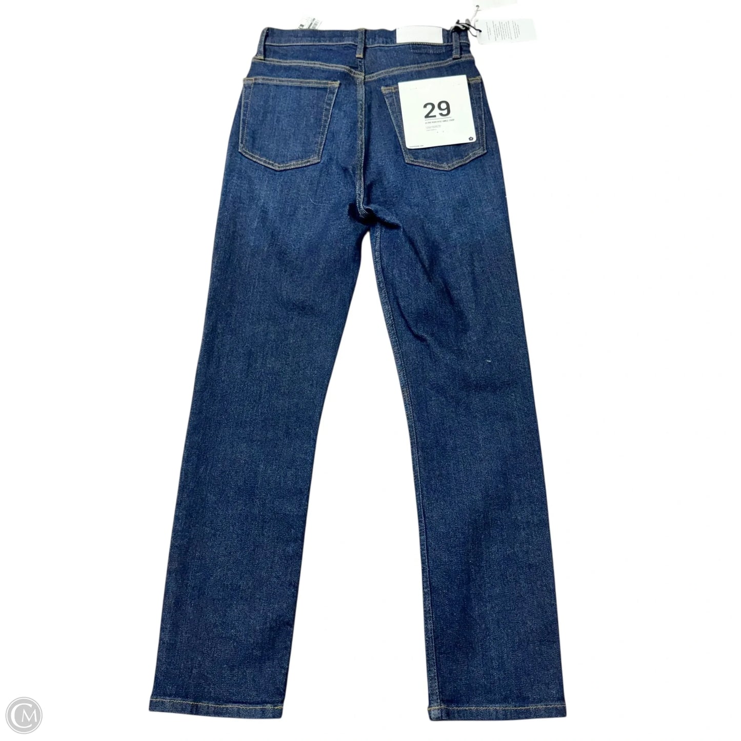 Jeans Straight By Re/Done In Blue Denim, Size: 8