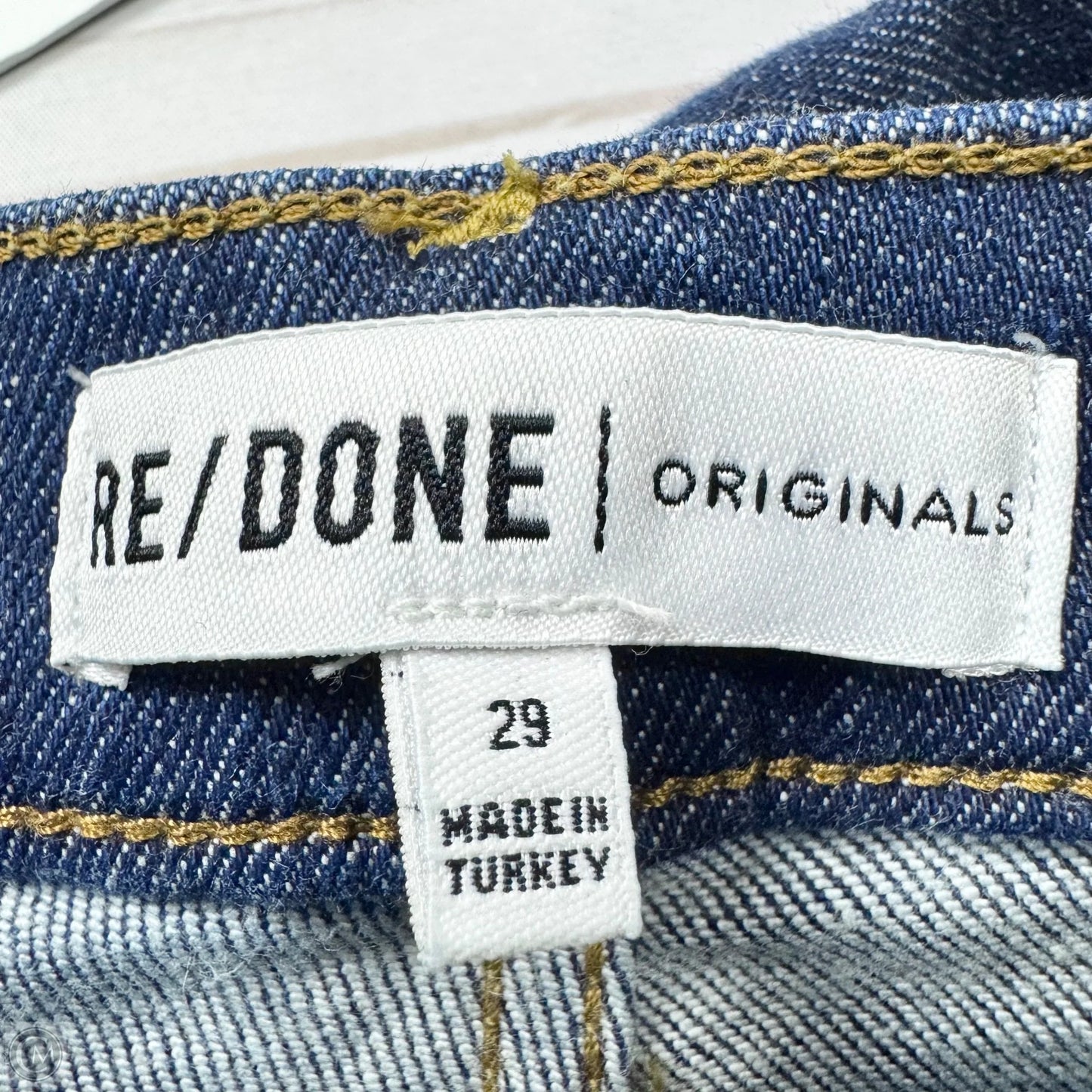 Jeans Straight By Re/Done In Blue Denim, Size: 8
