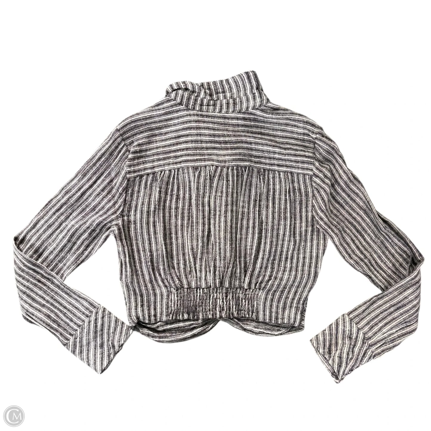 Top Long Sleeve By Free People In Striped Pattern, Size: L
