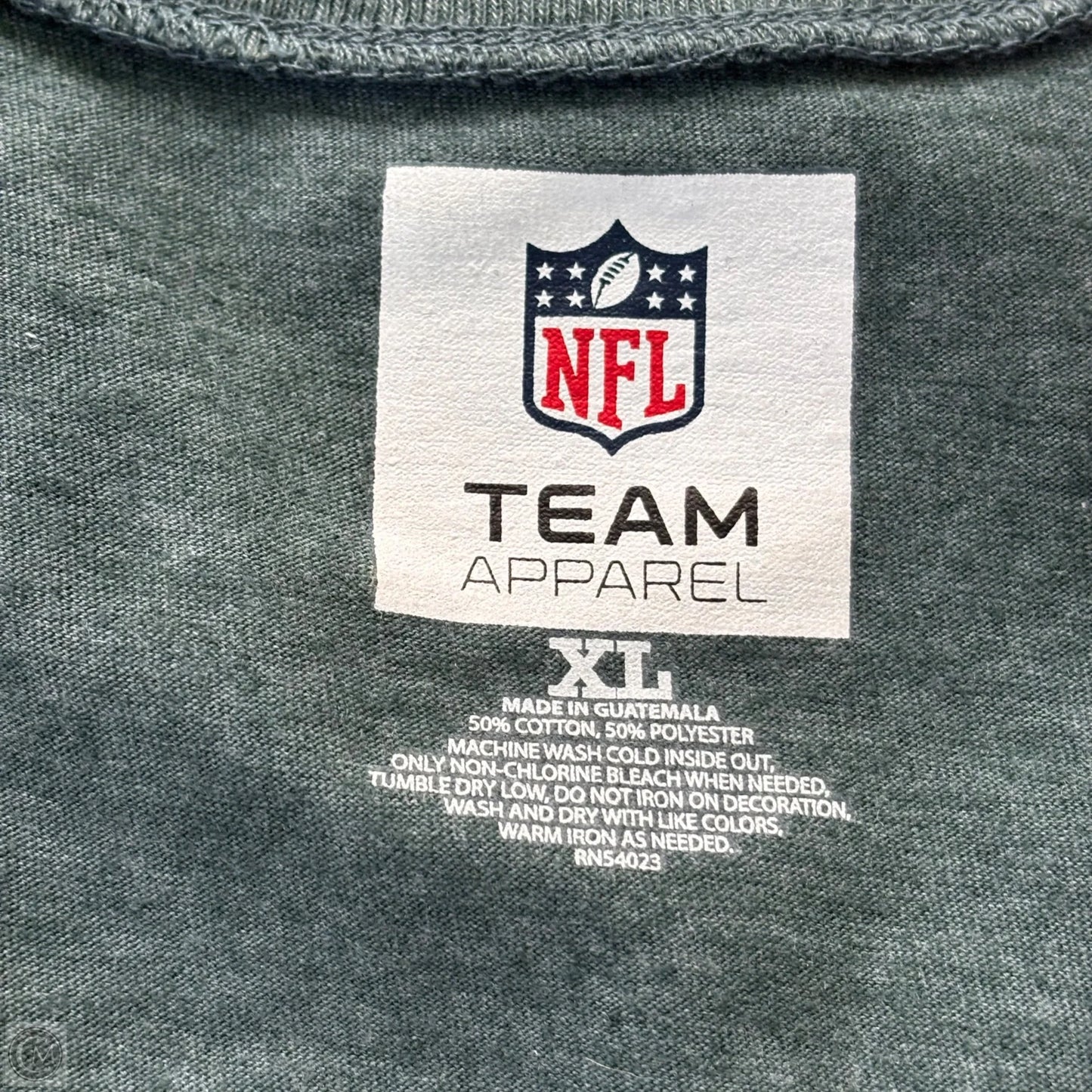 Athletic Top Short Sleeve By Nfl In Green, Size: Xl