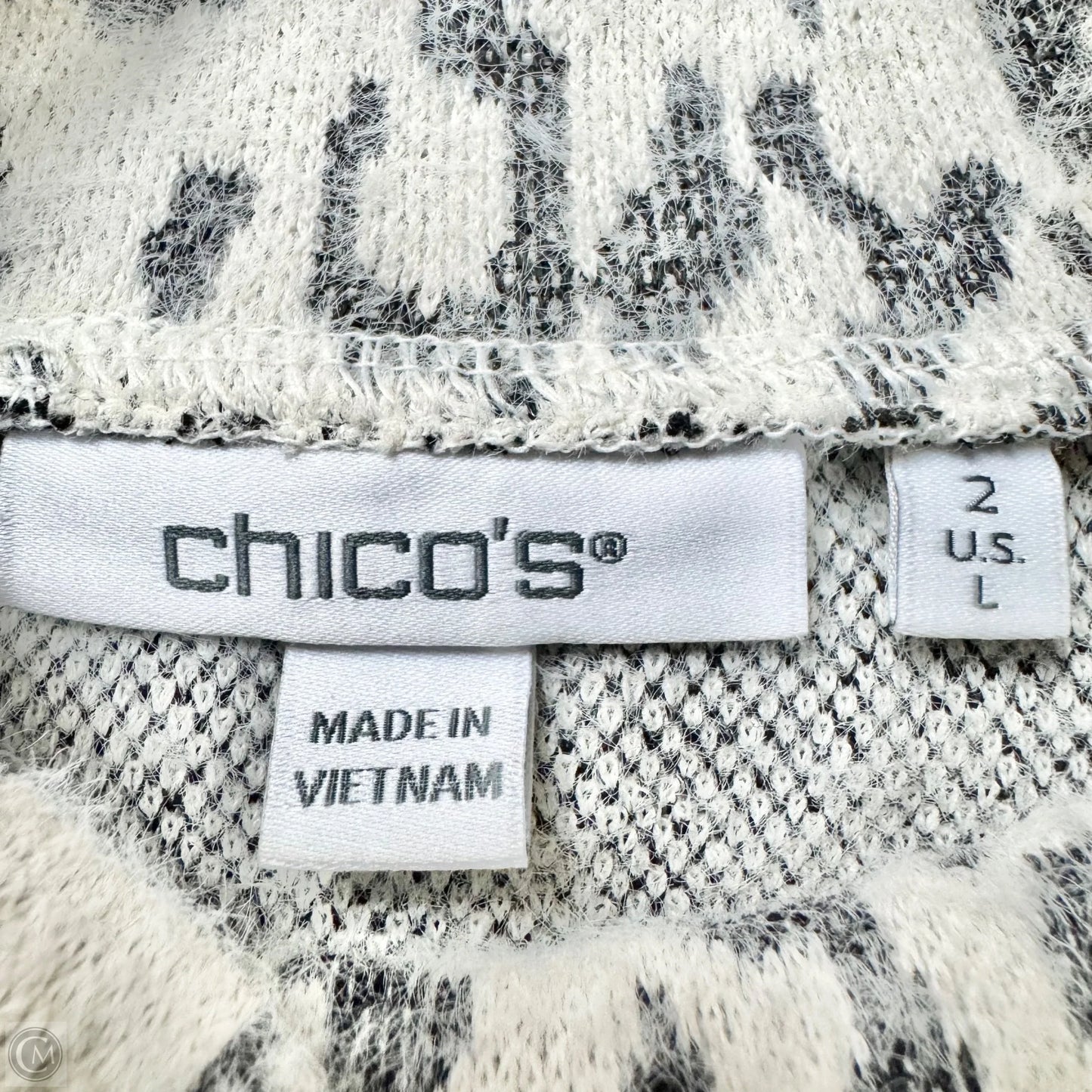 Sweater By Chicos In Leopard Print, Size: L