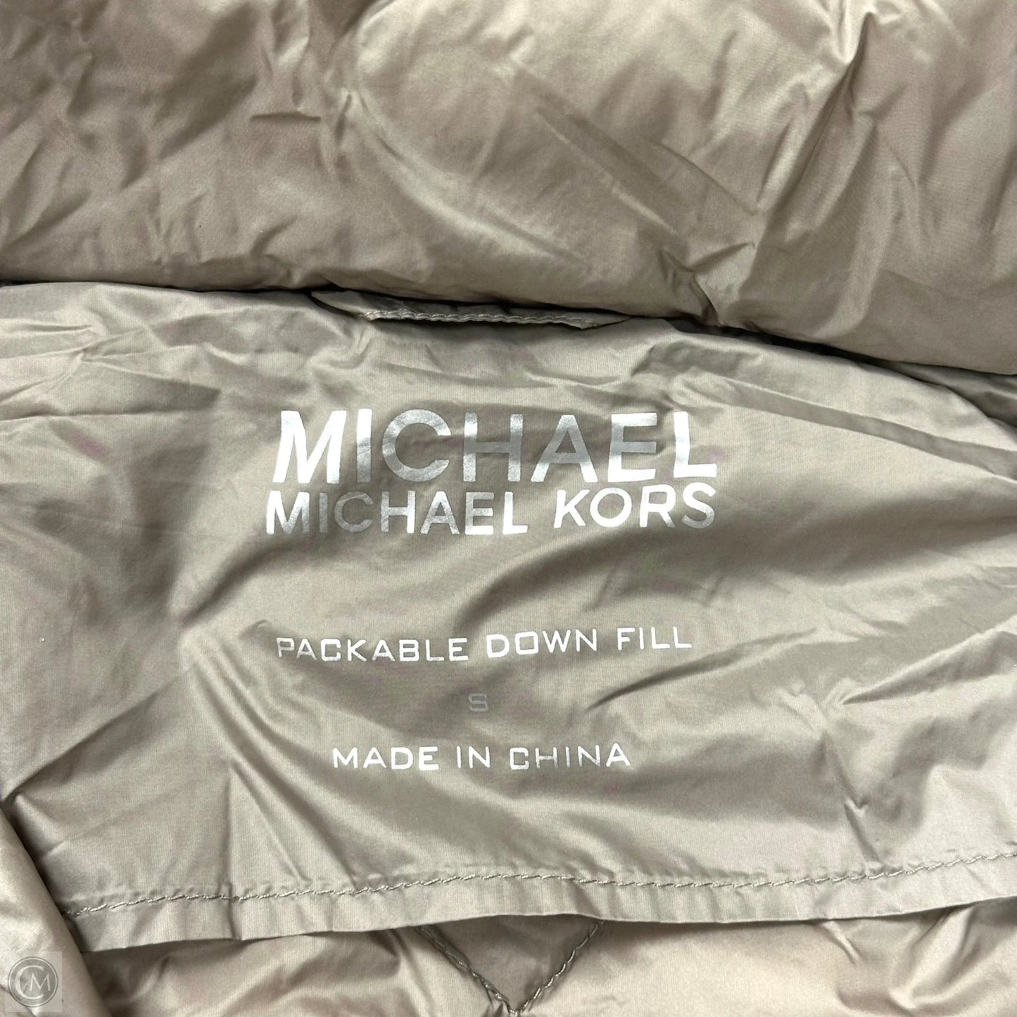Jacket Puffer & Quilted By Michael By Michael Kors In Brown, Size: S
