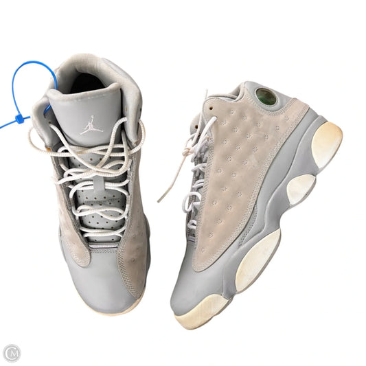 Shoes Luxury Designer By Jordan In Grey, Size: 9.5