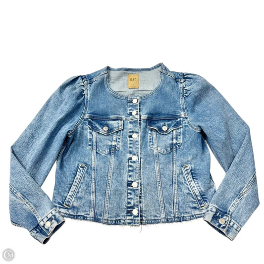 Jacket Denim By Gap In Blue Denim, Size: L