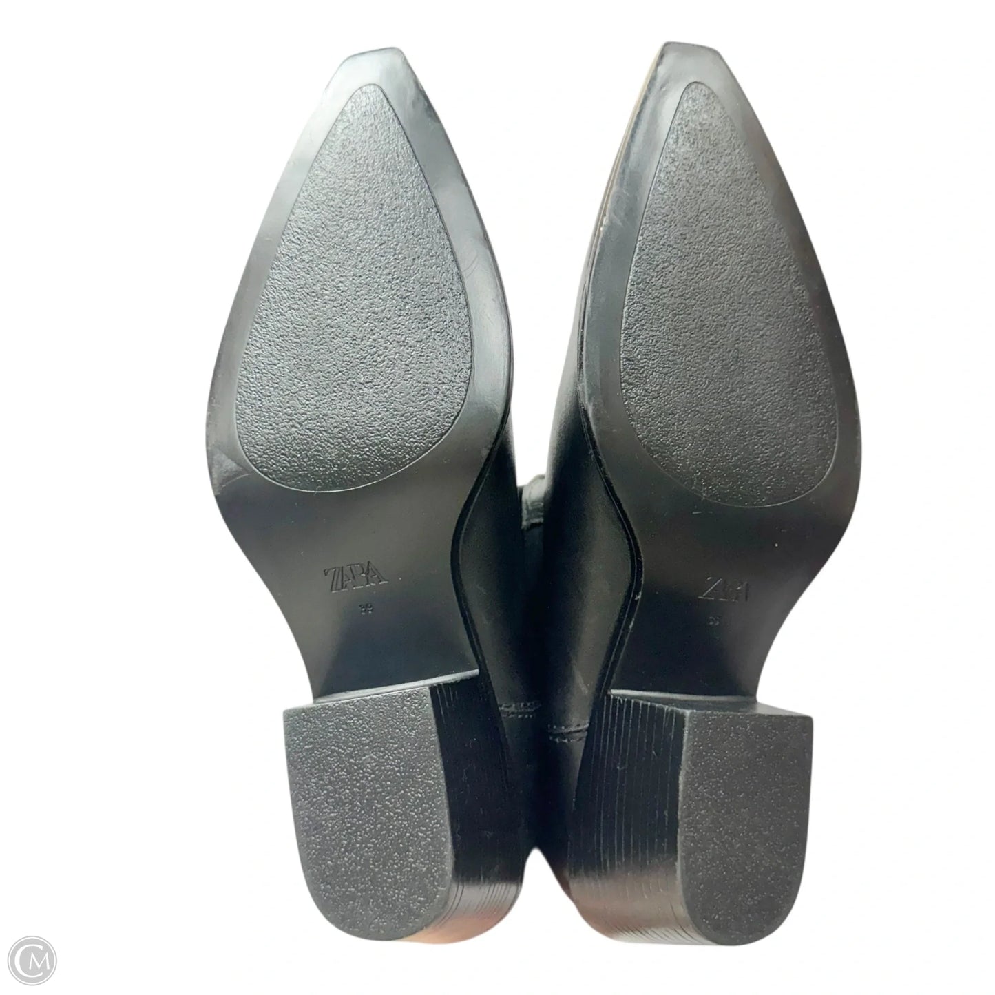 Boots Leather By Zara In Black, Size: 8