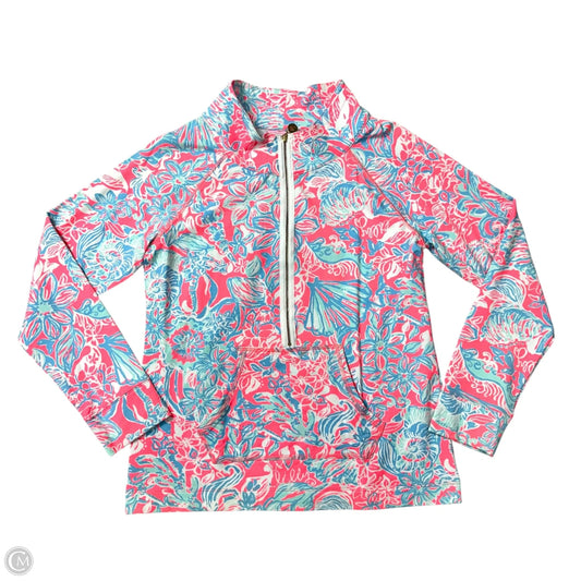 Sweatshirt Designer By Lilly Pulitzer In Blue & Pink, Size: L