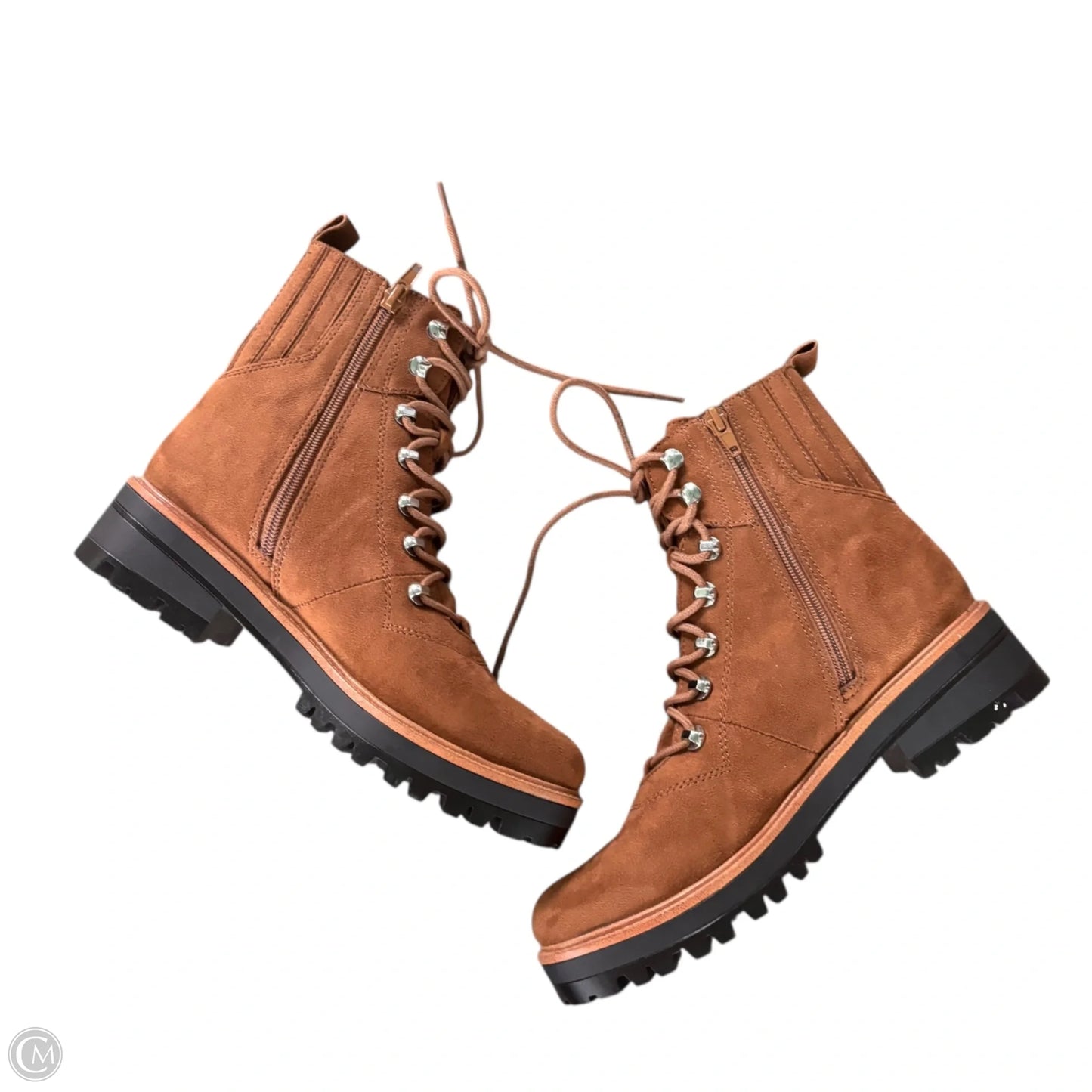 Boots Combat By Nine West In Brown, Size: 7.5