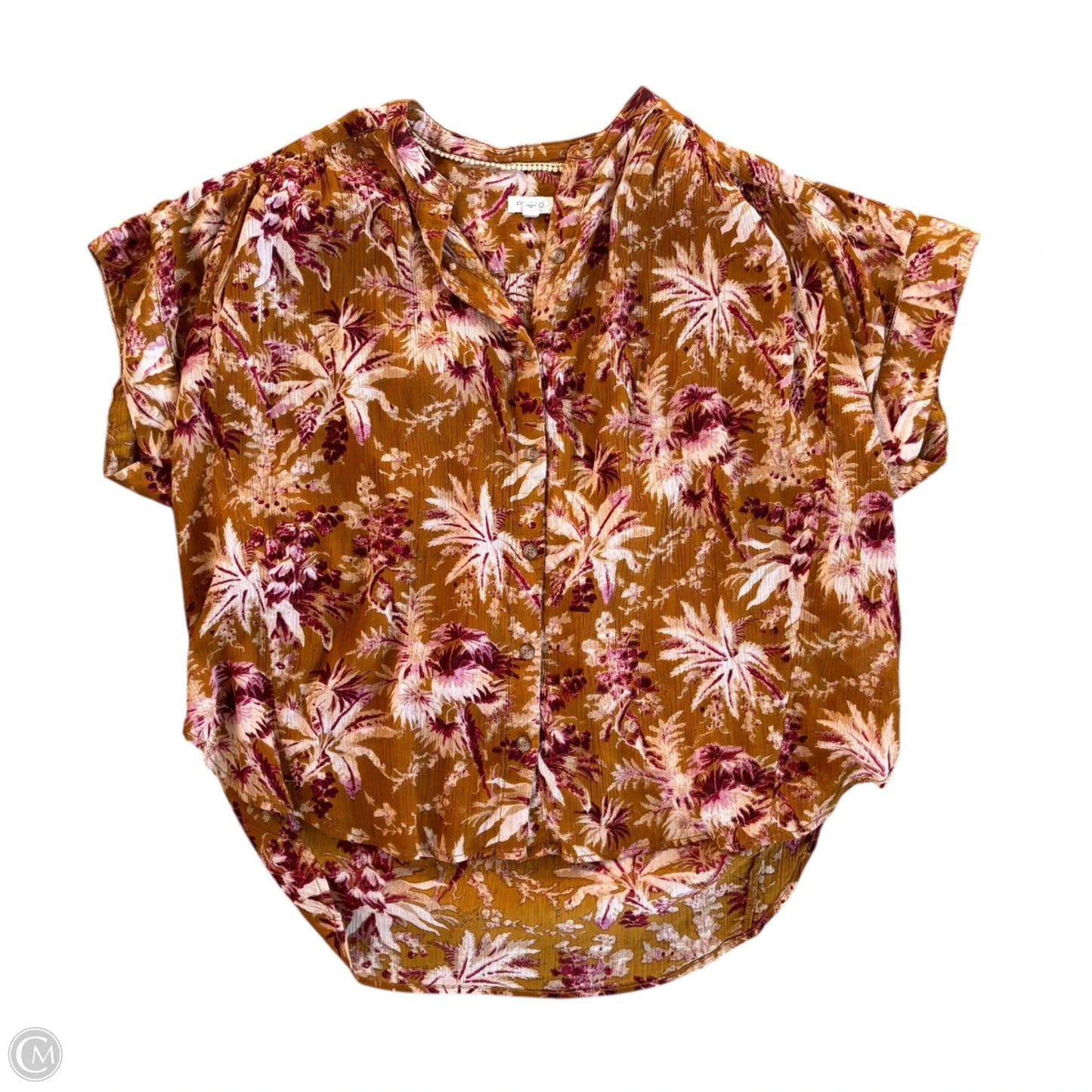 Top Short Sleeve By Pilcro In Floral Print, Size: S/M