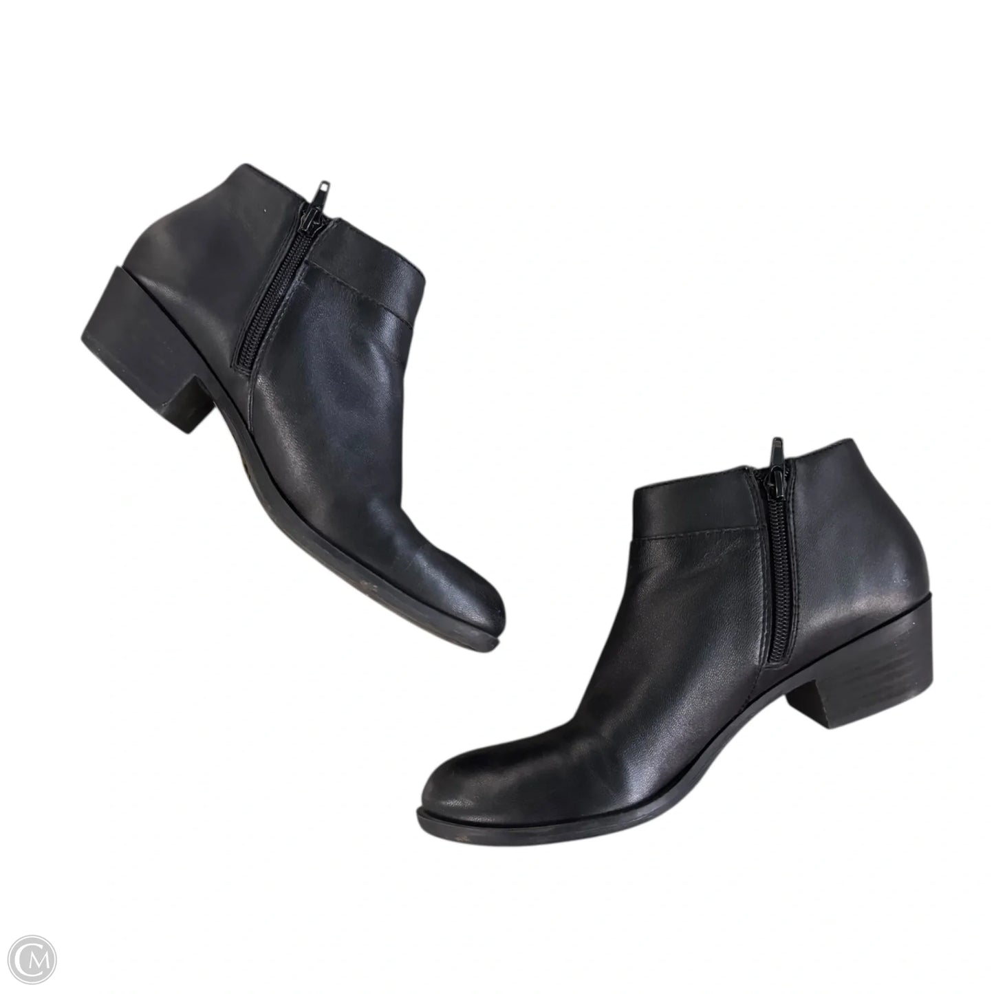 Boots Leather By Lucky Brand In Black, Size: 7.5