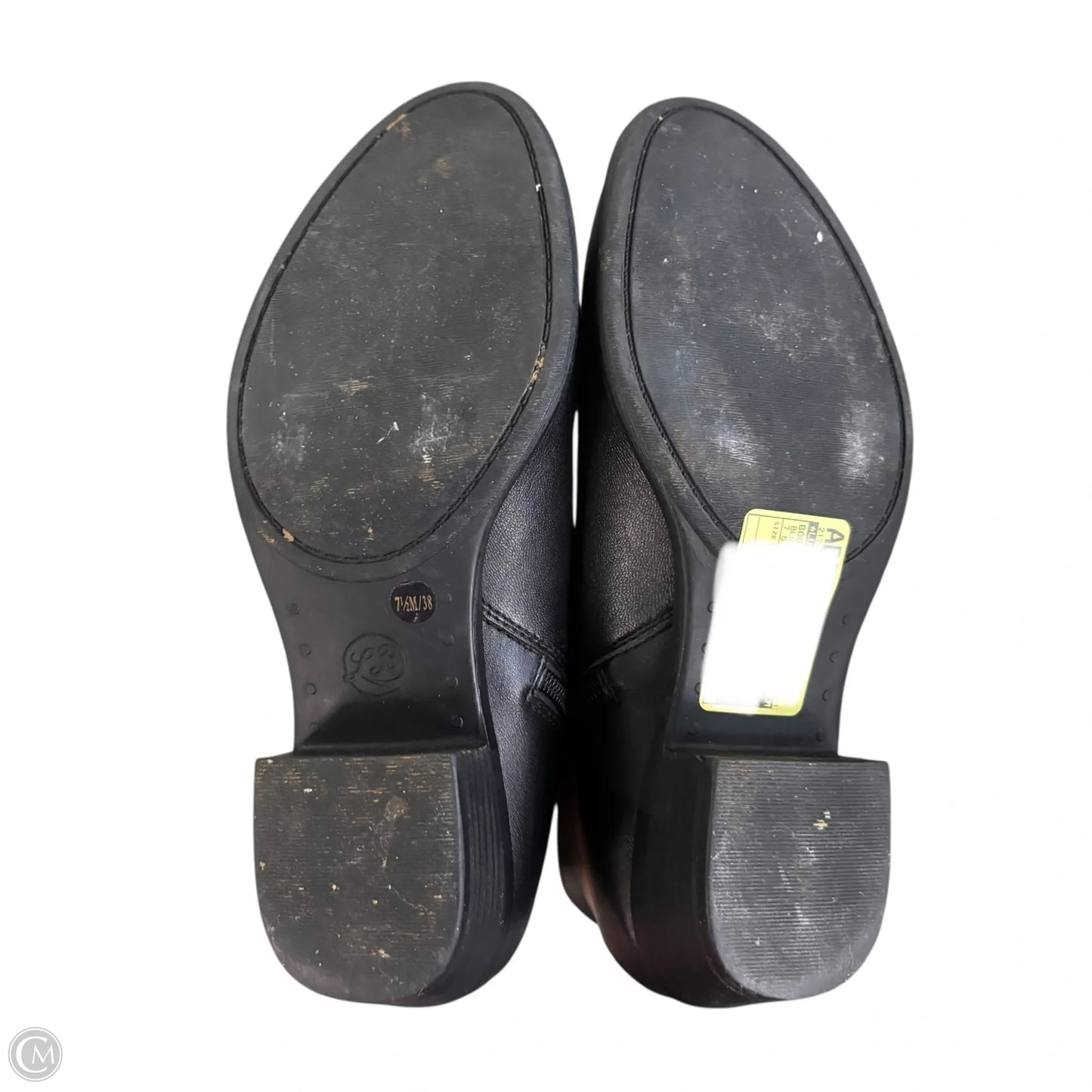 Boots Leather By Lucky Brand In Black, Size: 7.5