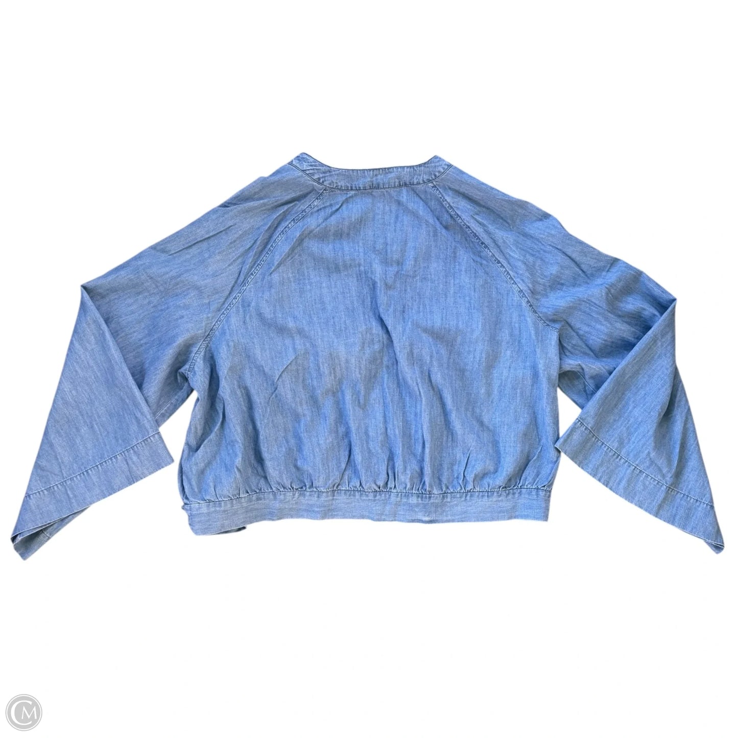Top Long Sleeve By Madewell In Blue Denim, Size: 3x