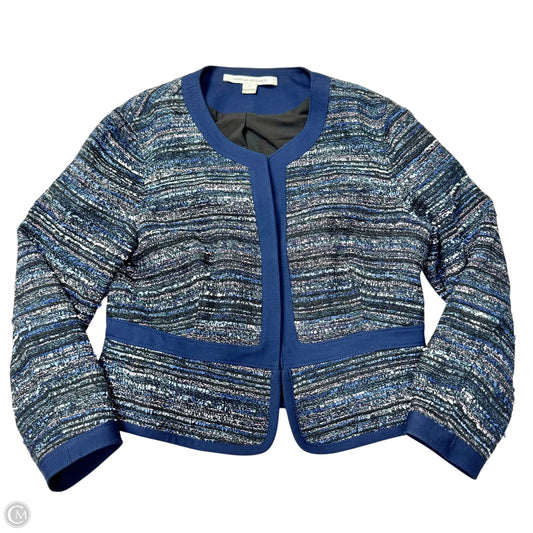 Jacket Designer By Diane Von Furstenberg In Navy, Size: M
