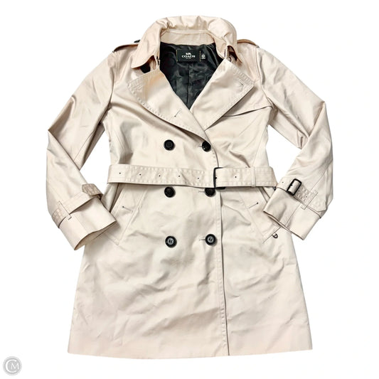 Jacket Designer By Coach In Pink, Size: S