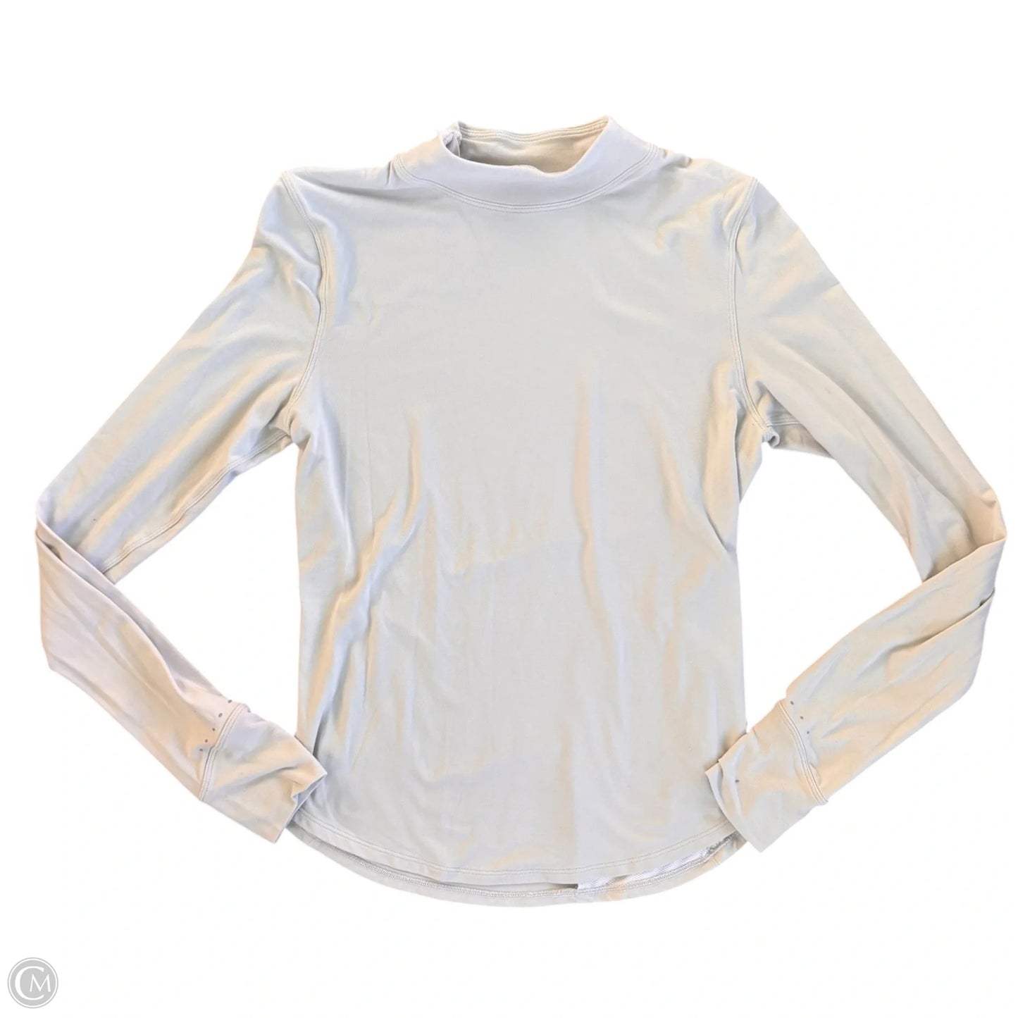 Athletic Top Long Sleeve Crewneck By Lululemon In Grey, Size: S