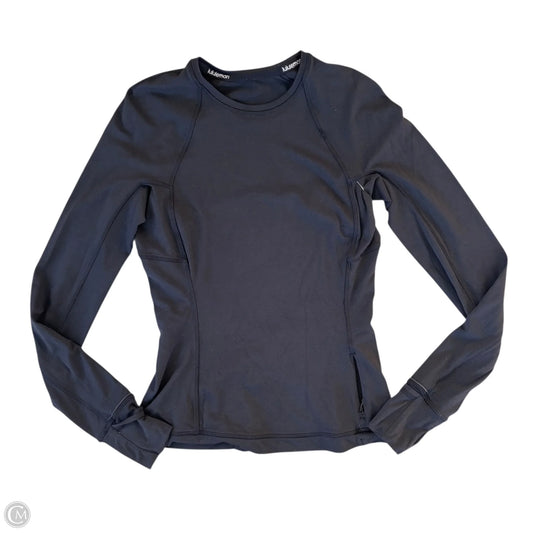 Athletic Top Long Sleeve Crewneck By Lululemon In Black, Size: S