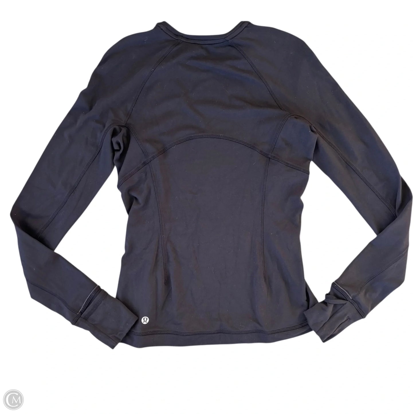 Athletic Top Long Sleeve Crewneck By Lululemon In Black, Size: S