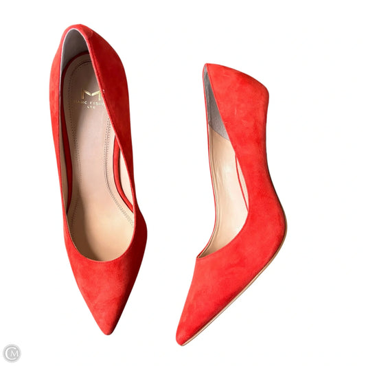 Shoes Heels Block By Marc Fisher In Orange, Size: 7.5