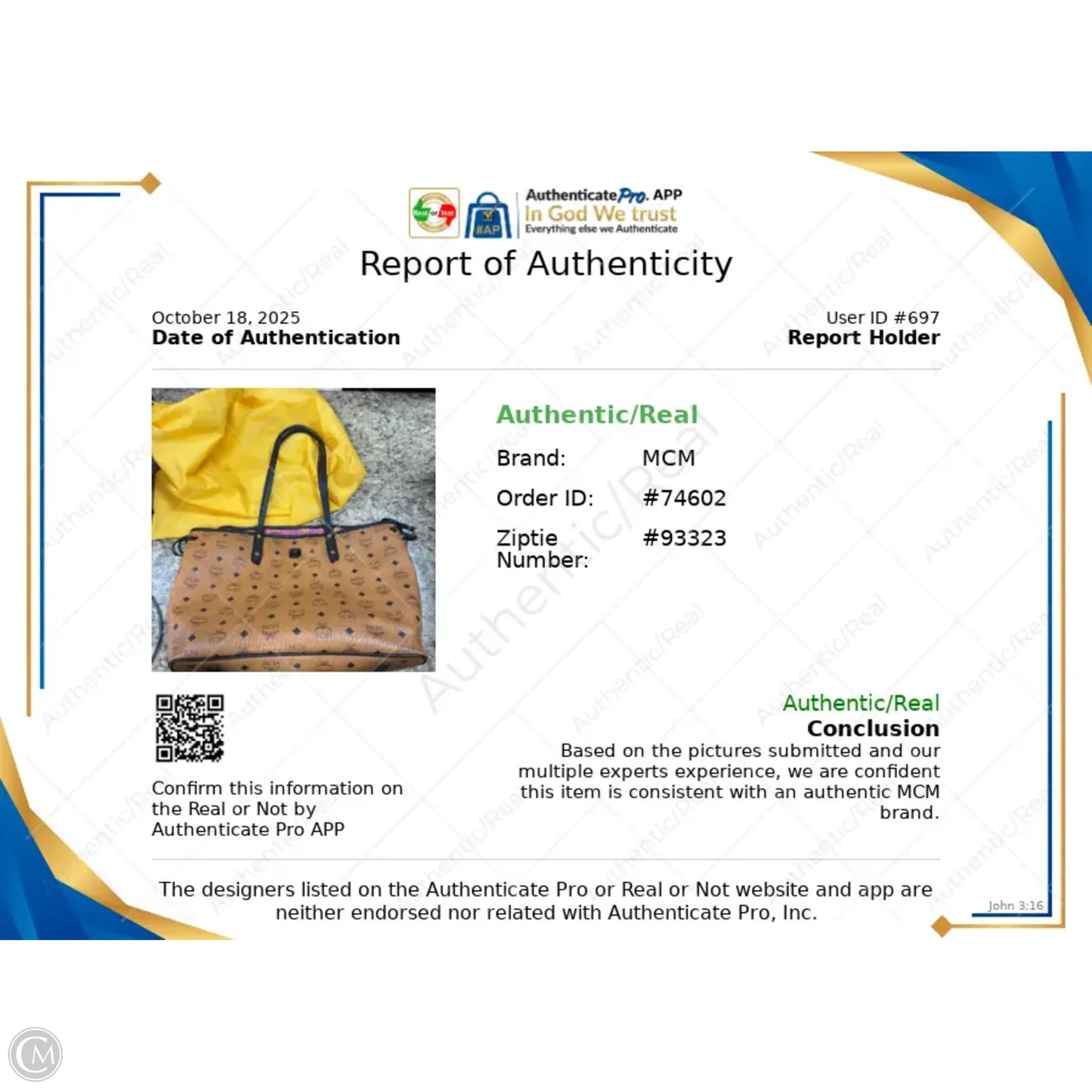 Tote Luxury Designer By Mcm, Size: Medium