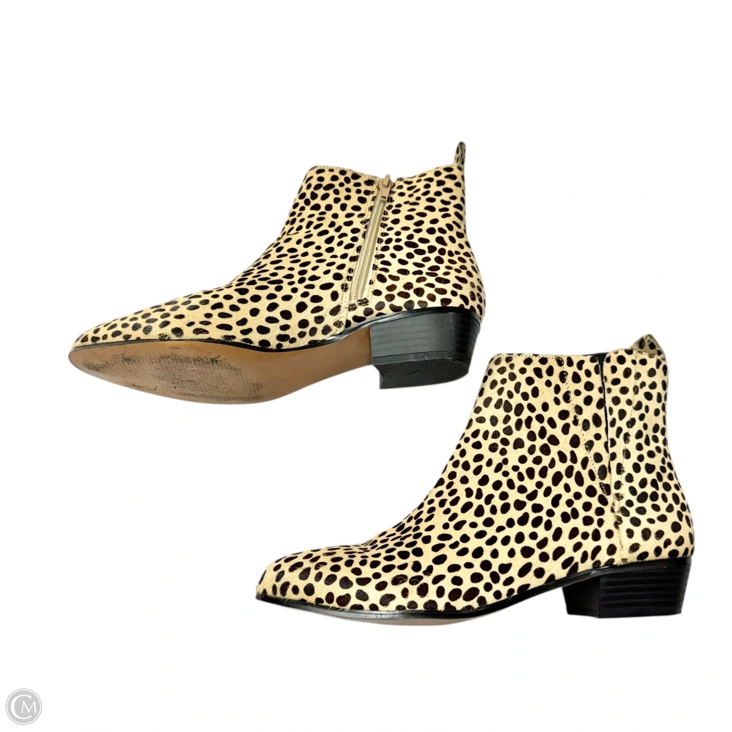 Boots Ankle Flats By Gap In Animal Print, Size: 7