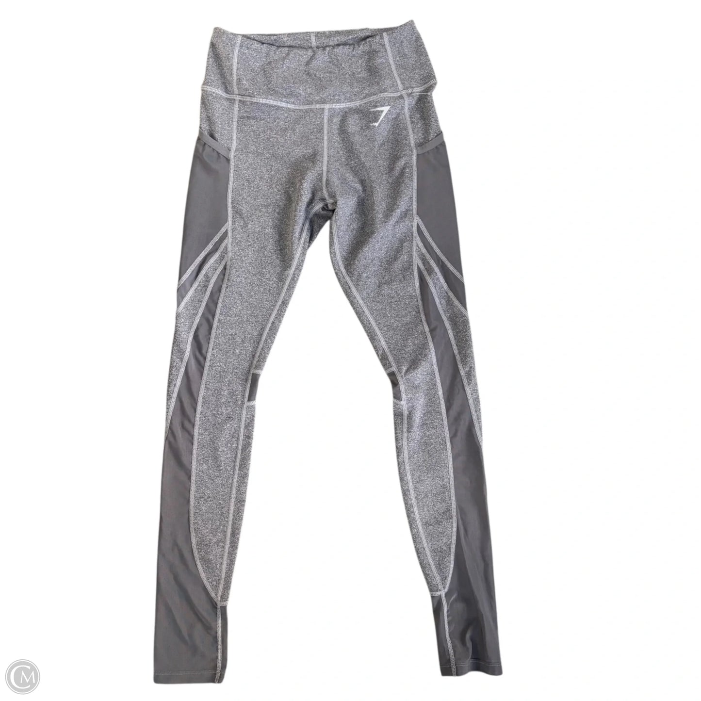 Athletic Leggings By Gym Shark In Grey, Size: M