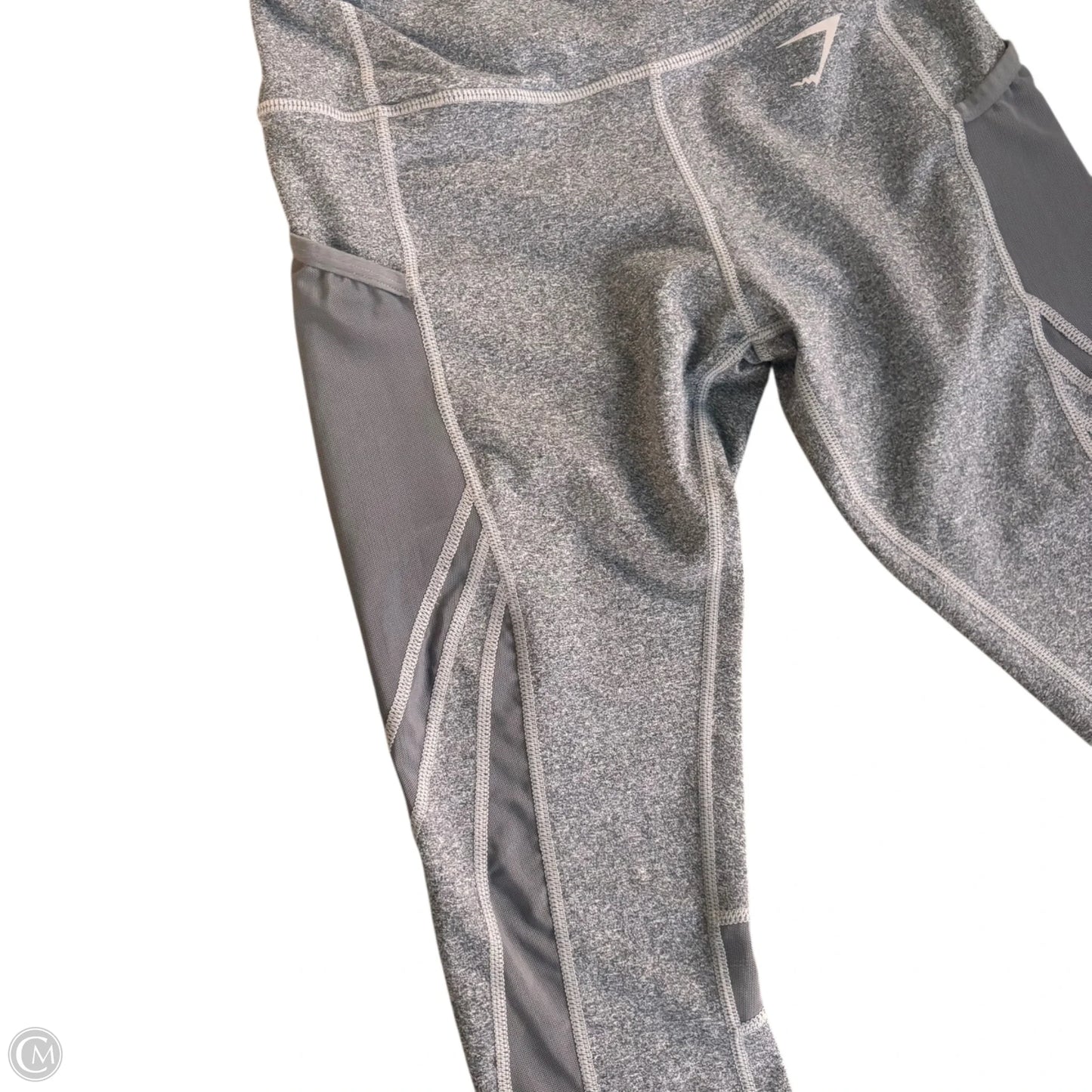 Athletic Leggings By Gym Shark In Grey, Size: M