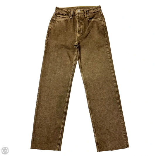 Jeans Straight By Re/Done In Brown Denim, Size: 2