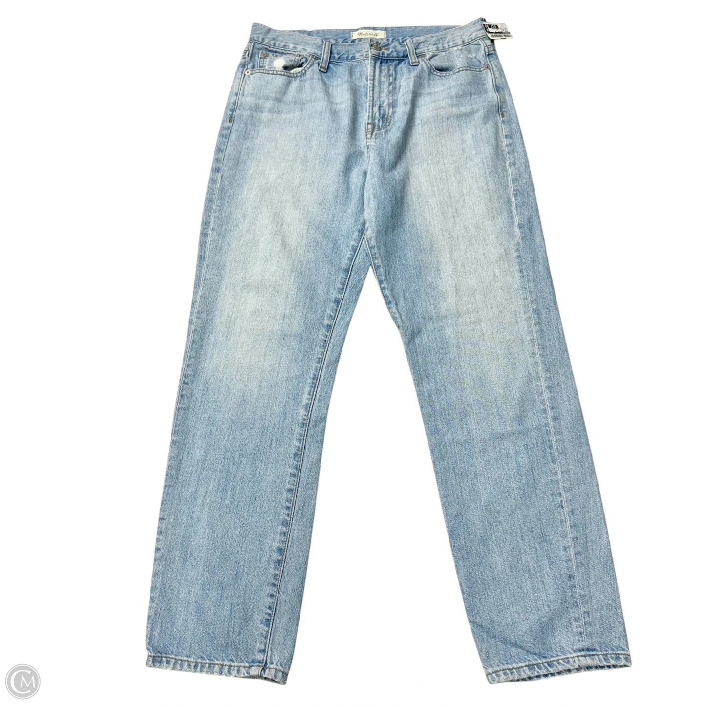 Jeans Straight By Madewell In Blue Denim, Size: 8