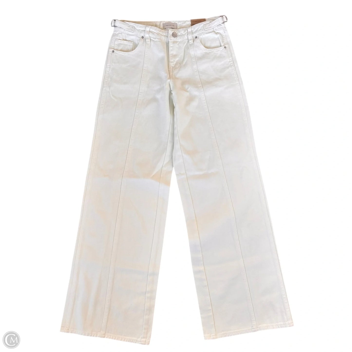 Jeans Boyfriend By Pacsun In White Denim, Size: 2