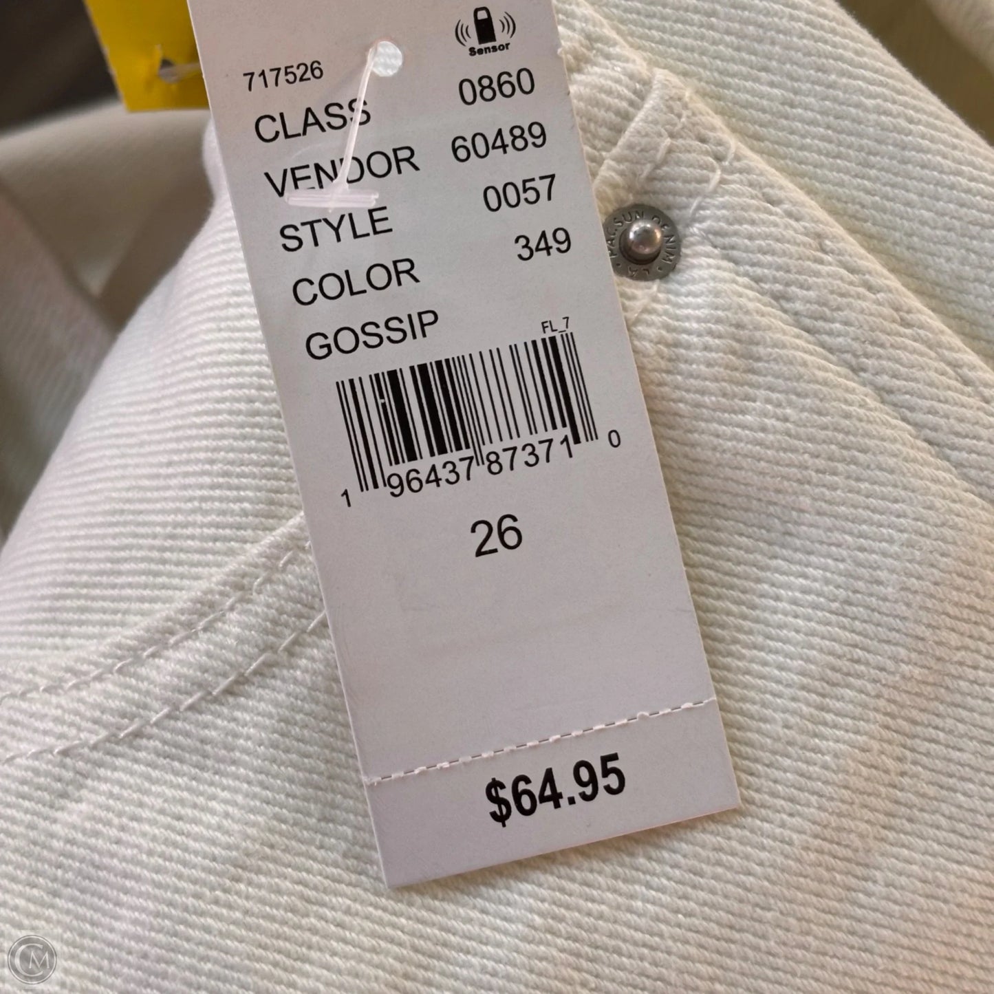 Jeans Boyfriend By Pacsun In White Denim, Size: 2