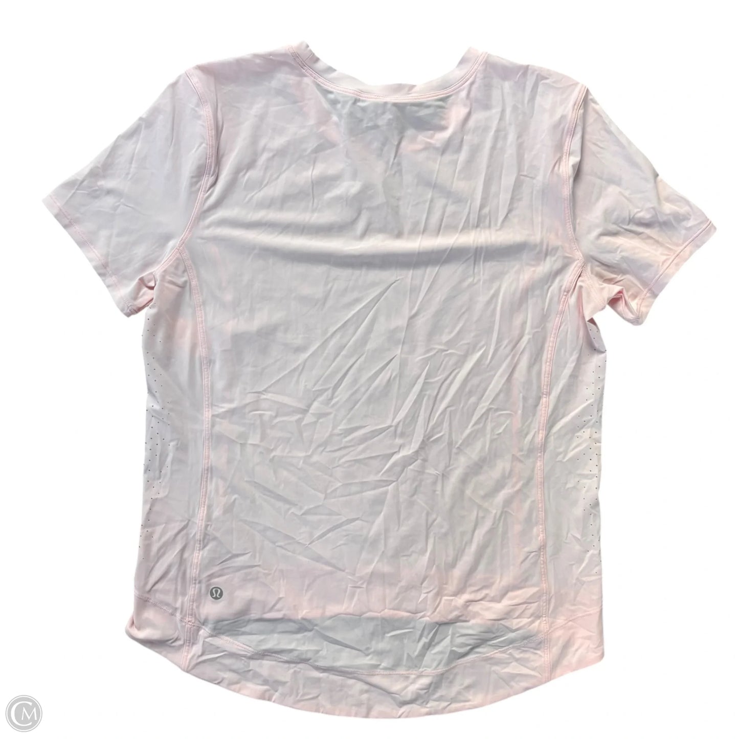 Athletic Top Short Sleeve By Lululemon In Pink, Size: S