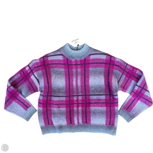 Sweater By Lost & Wander In Plaid Pattern, Size: L