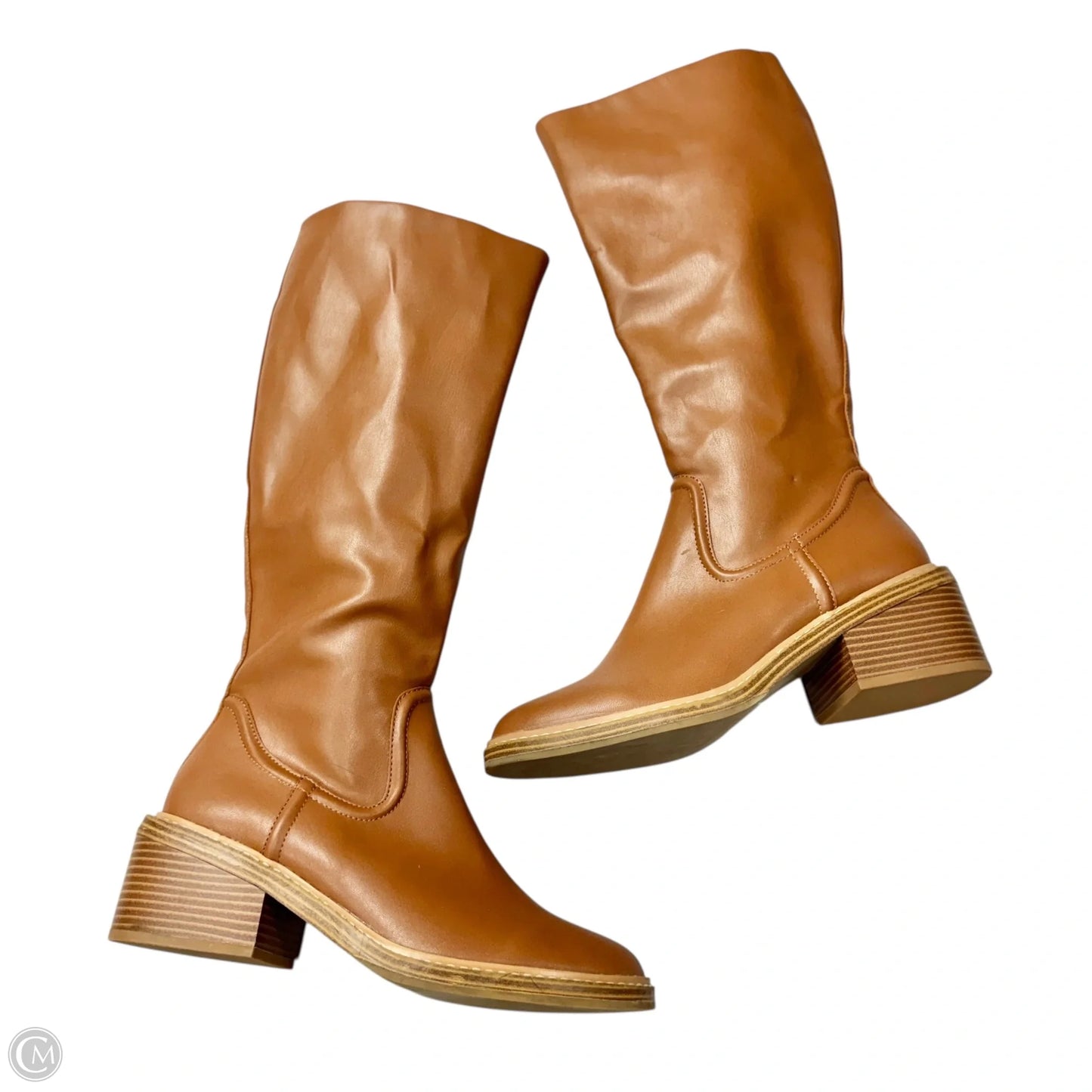 Boots Knee Flats By Steve Madden In Brown, Size: 9.5