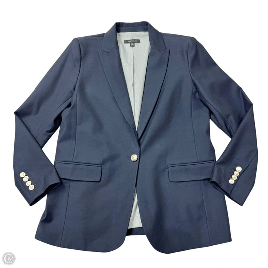 Blazer By Ann Taylor In Navy, Size: Mp