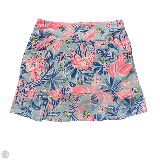 Skort Designer By Lilly Pulitzer In Blue & Pink, Size: S
