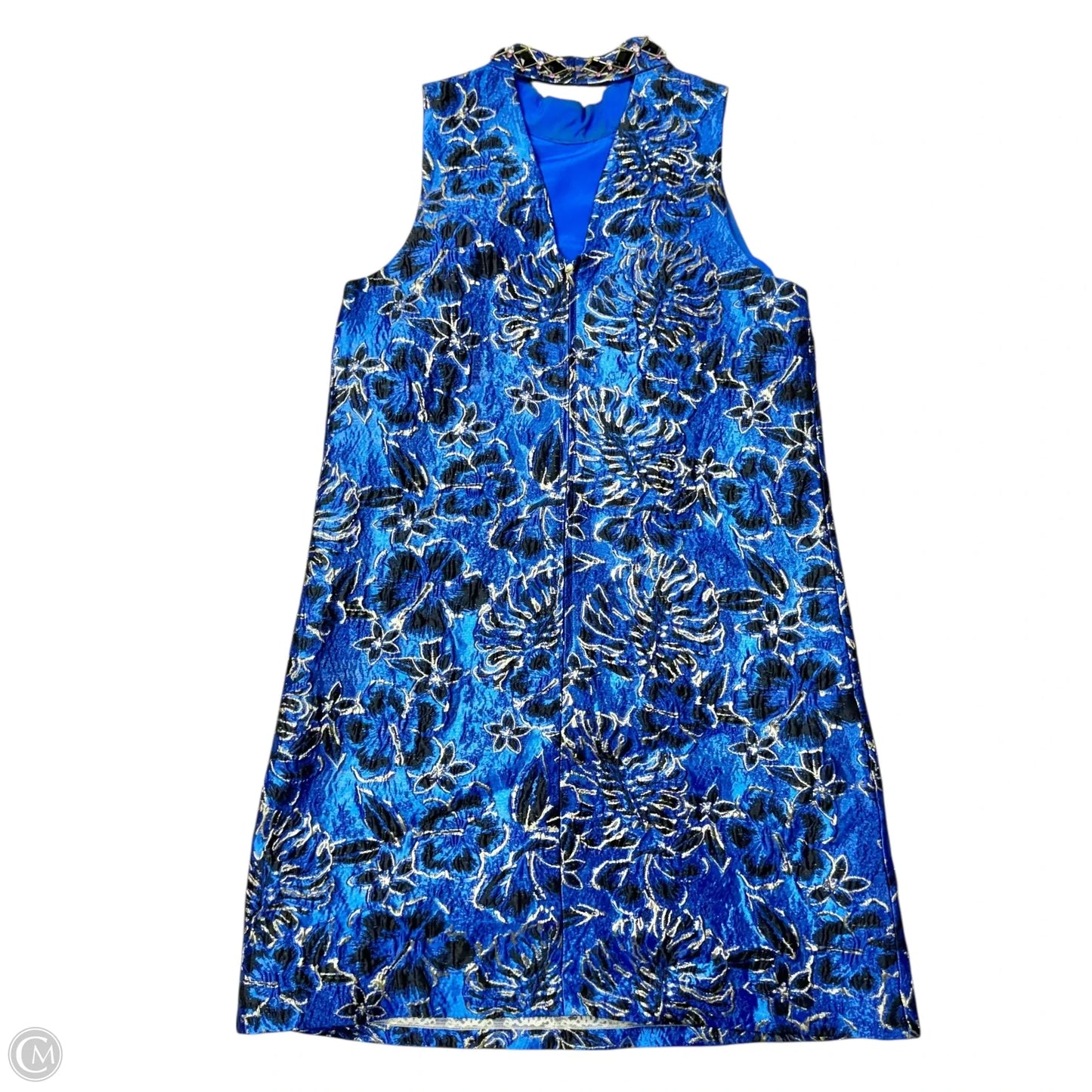 Dress Designer By Lilly Pulitzer In Black & Blue, Size: S