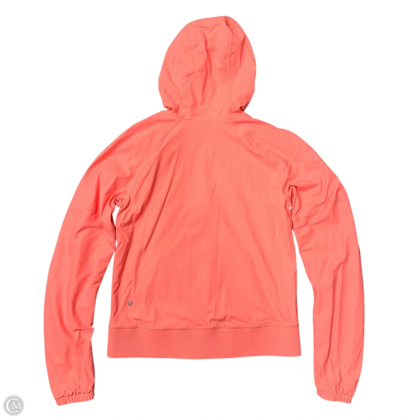 Athletic Jacket By Lululemon In Orange, Size: M